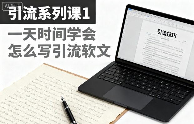 引流系列课1，一天时间学会怎么写引流软文-链星网